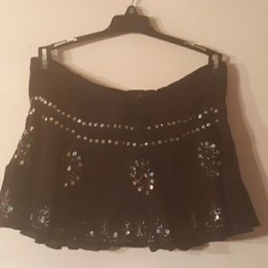 NEELAM SEQUINED MINI SKIRT